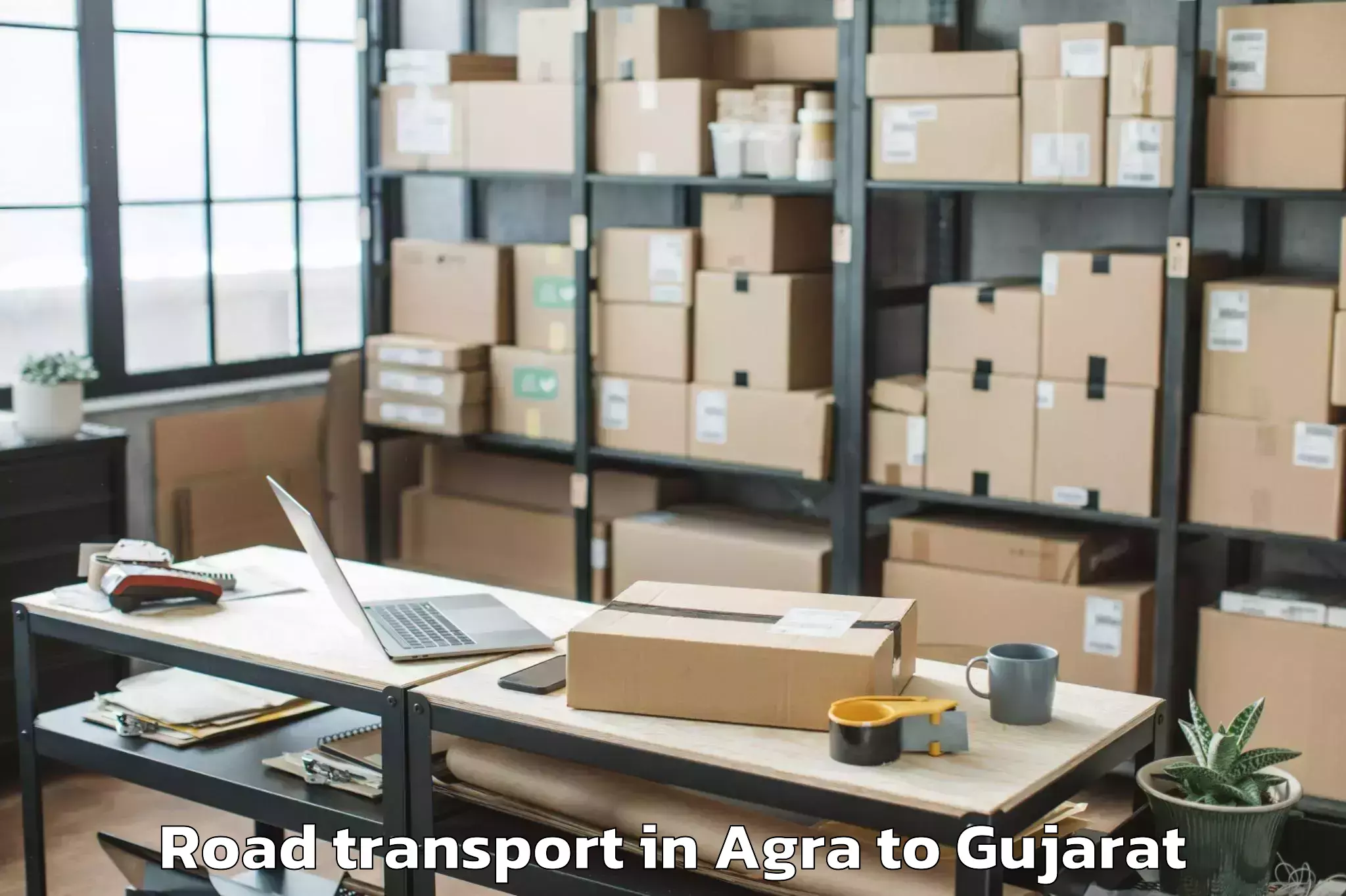 Get Agra to Gandhinagar Road Transport